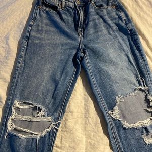 COPY - American Eagle Distressed Strigid Mom Jeans